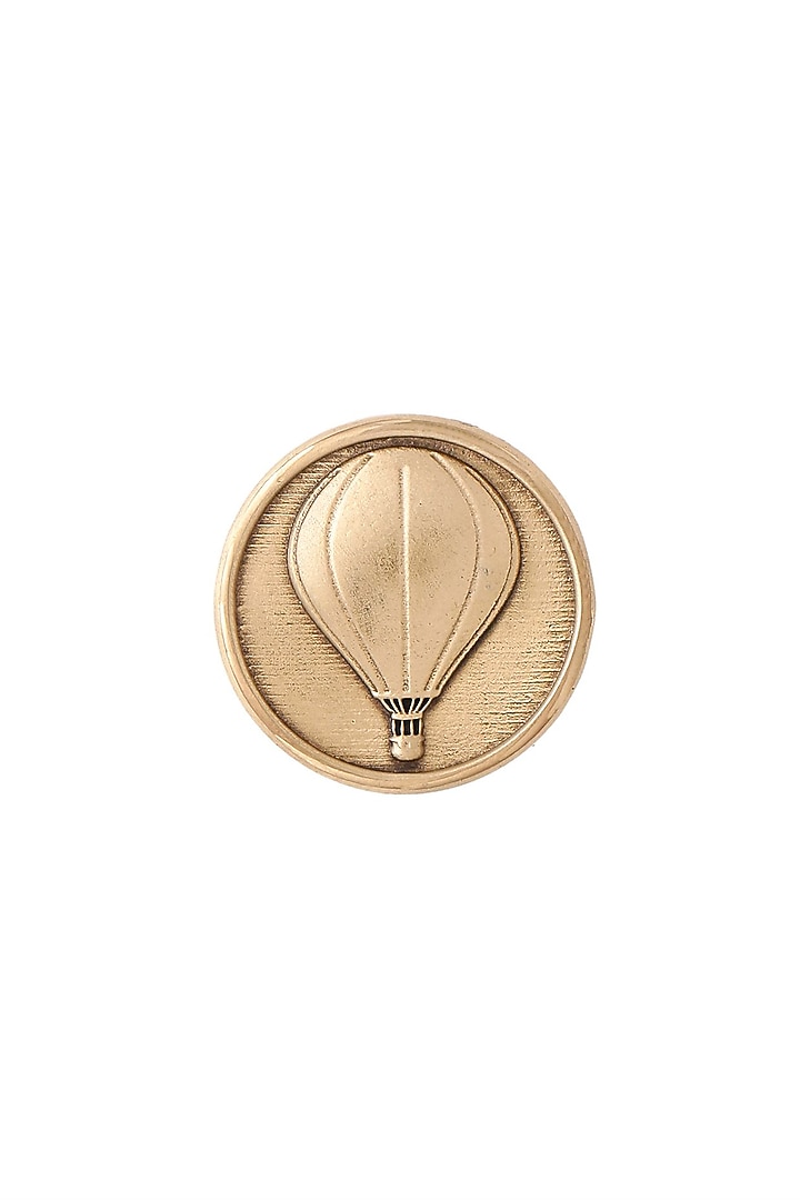 Antique Gold Air Balloon Buttons (Set of 7) by Cosa Nostraa at Pernia's Pop Up Shop