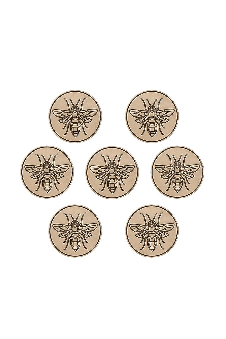 Antique Gold Flying Wonder Buttons (Set of 7) by Cosa Nostraa at Pernia's Pop Up Shop