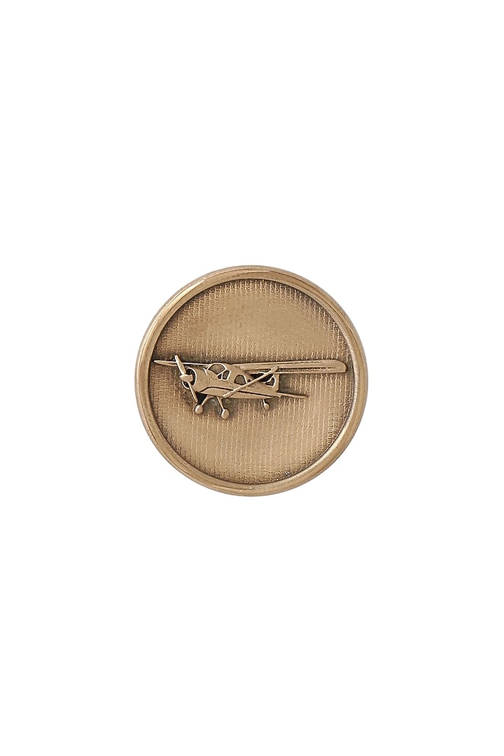 Antique Gold Vintage Plane Buttons (Set of 7) by Cosa Nostraa at Pernia's Pop Up Shop