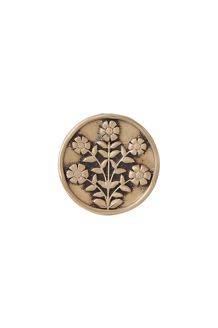 Antique Gold Eternal Garden Buttons (Set of 5) by Cosa Nostraa at Pernia's Pop Up Shop