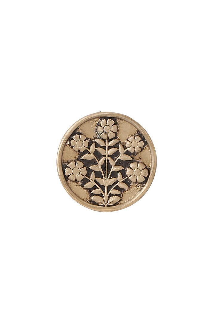 Antique Gold Eternal Garden Buttons (Set of 7) by Cosa Nostraa at Pernia's Pop Up Shop
