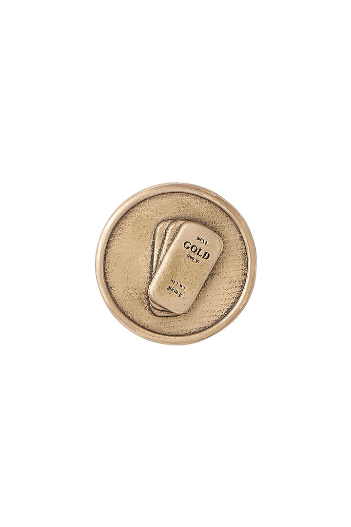 Antique Gold Biscuit Buttons (Set of 7) by Cosa Nostraa at Pernia's Pop Up Shop