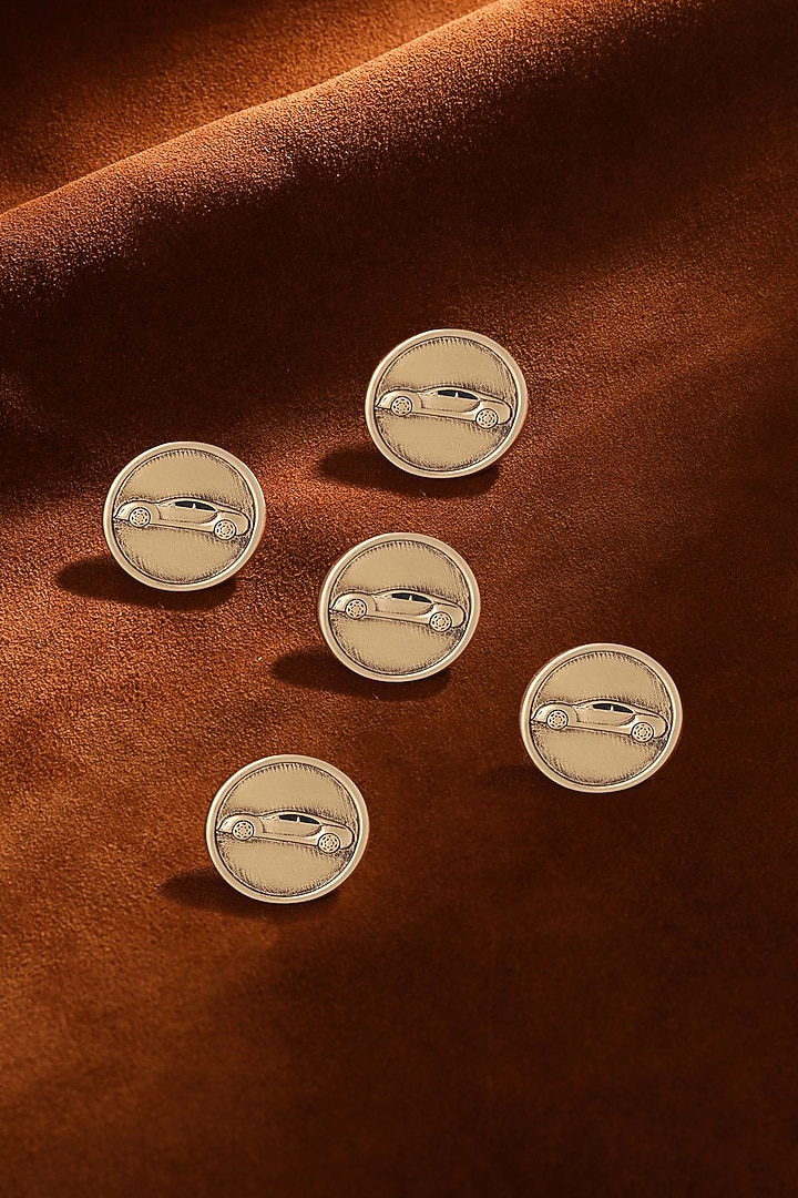 Antique Gold Car Power Buttons (Set of 5) by Cosa Nostraa at Pernia's Pop Up Shop