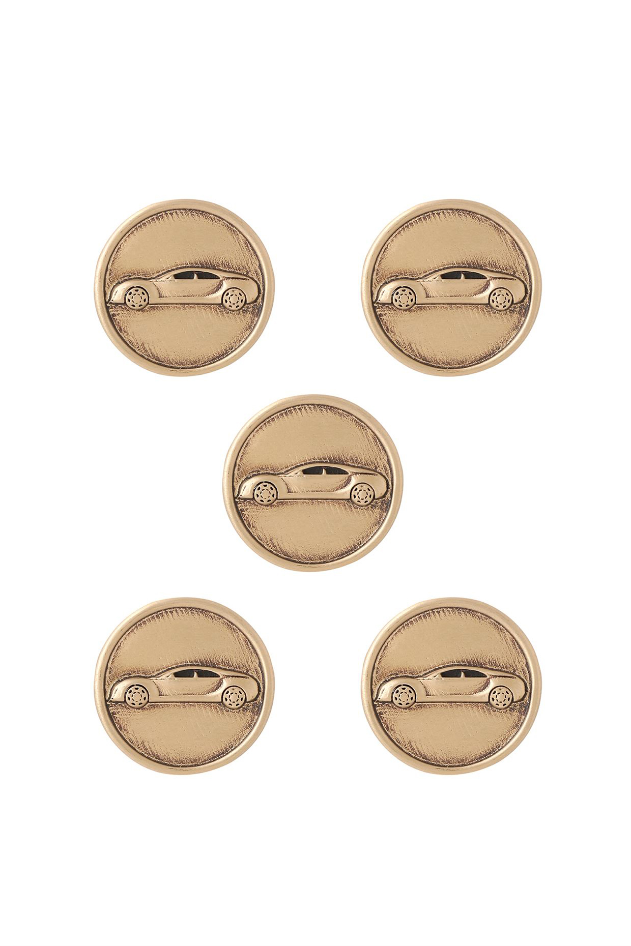 Antique Gold Car Power Buttons (Set of 5) by Cosa Nostraa at Pernia's Pop Up Shop