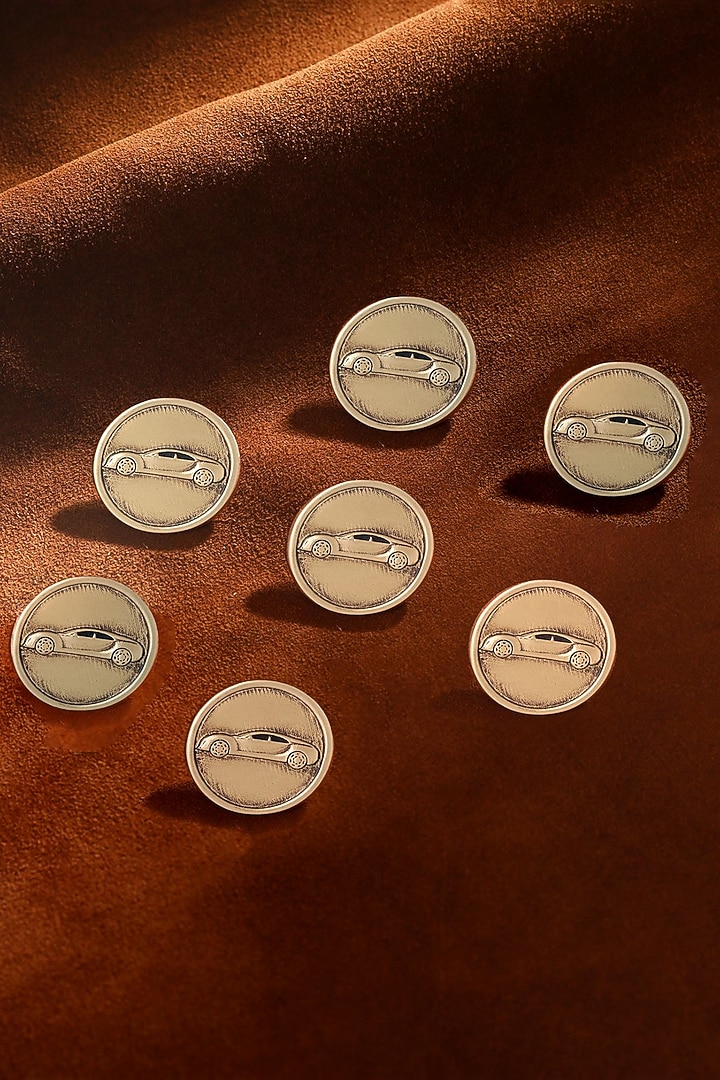 Antique Gold Car Power Buttons (Set of 7) by Cosa Nostraa at Pernia's Pop Up Shop