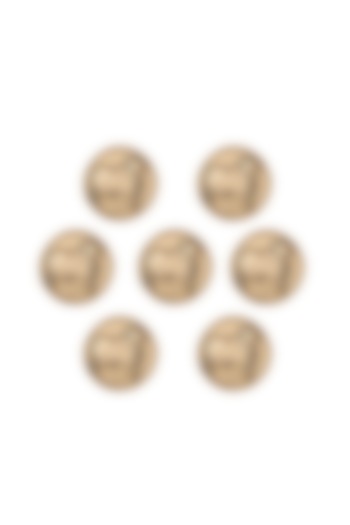 Antique Gold Classy Cow Buttons (Set of 7) by Cosa Nostraa at Pernia's Pop Up Shop