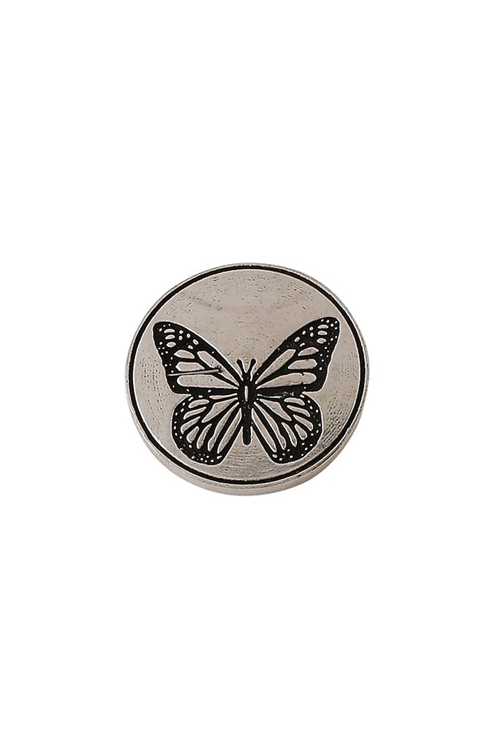 Dark Grey Dainty Butterfly Buttons (Set of 5) by Cosa Nostraa at Pernia's Pop Up Shop