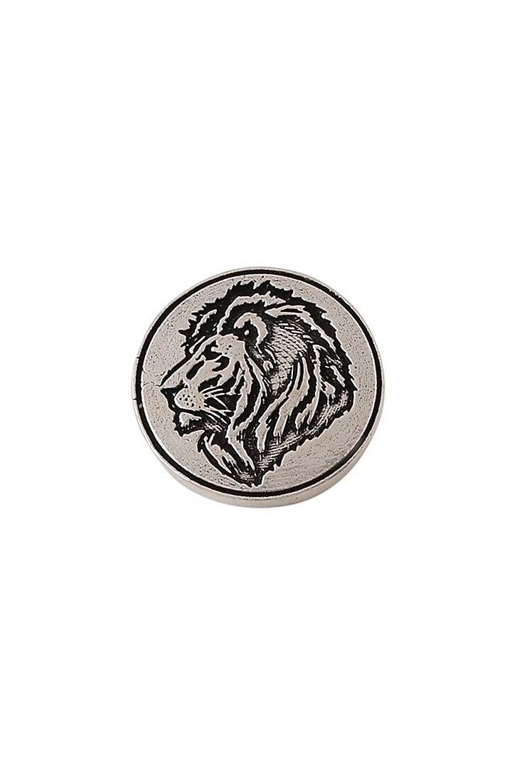 Dark Grey Lion's Mane Buttons (Set of 5) by Cosa Nostraa at Pernia's Pop Up Shop
