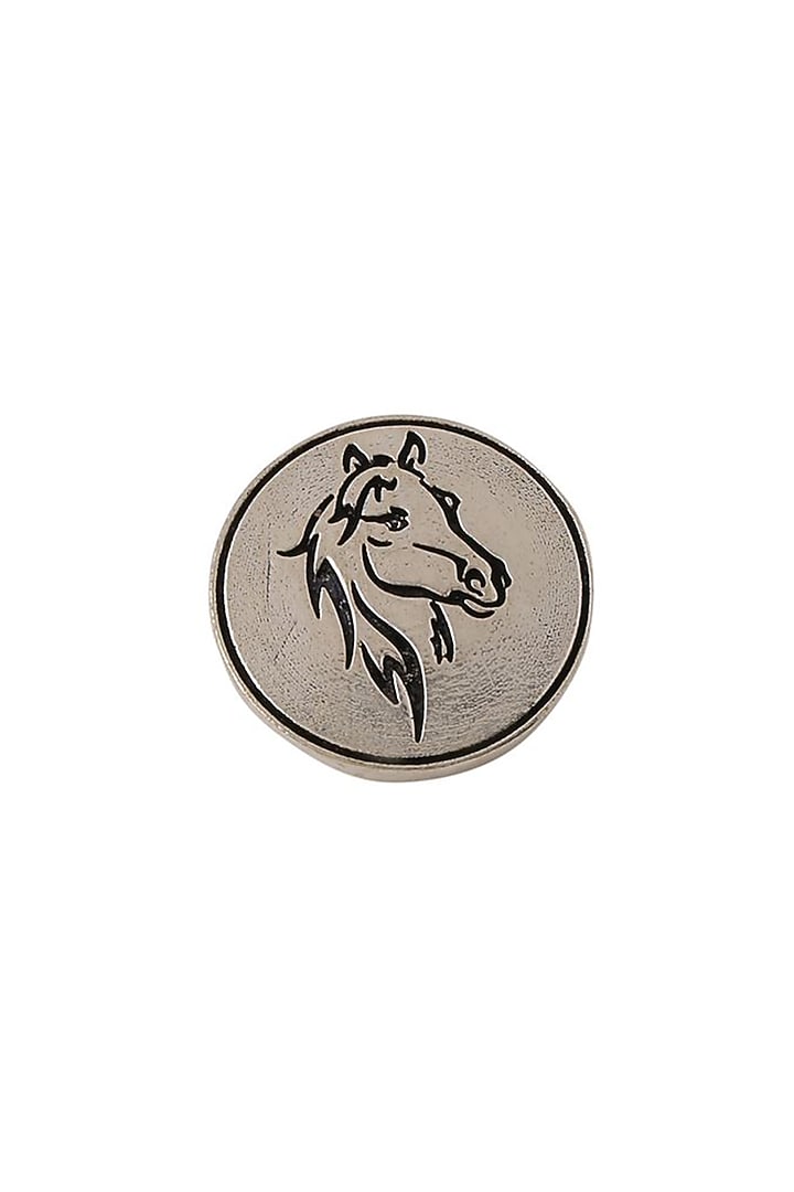 Dark Grey King's Knight Buttons (Set of 5) by Cosa Nostraa at Pernia's Pop Up Shop