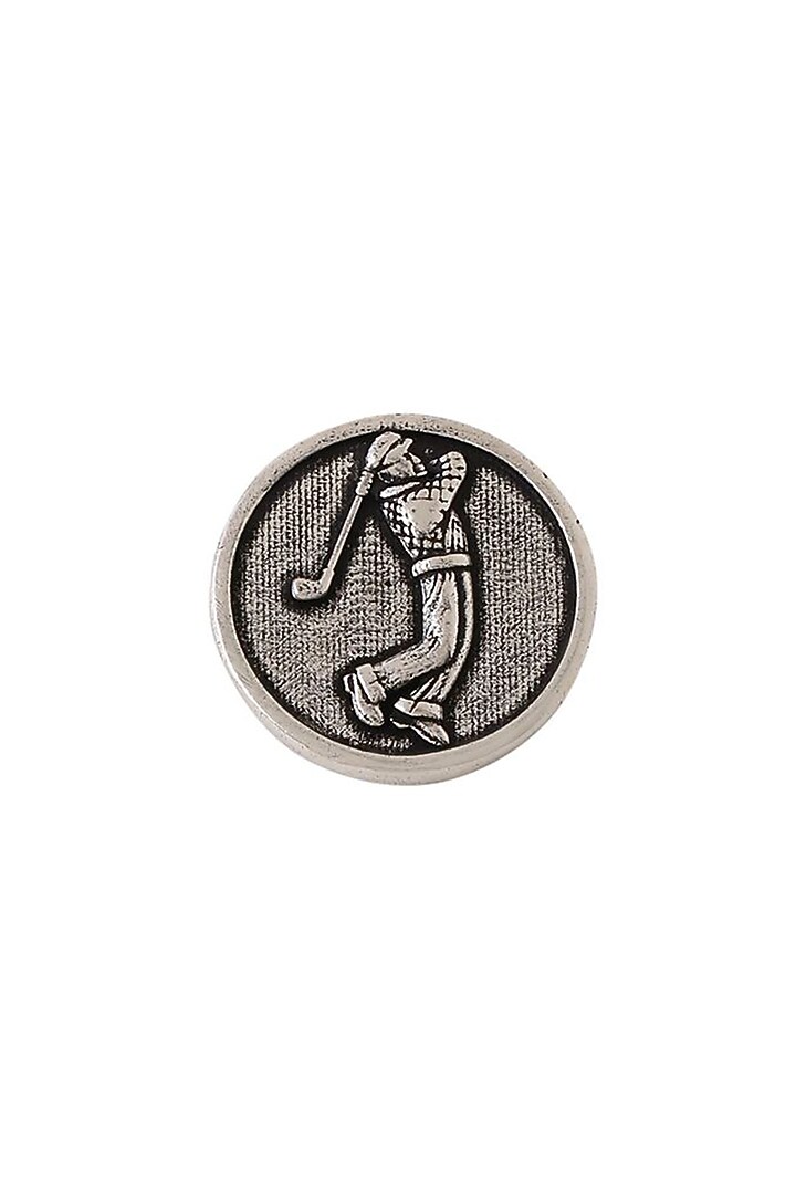 Dark Grey Golfer Buttons (Set of 5) by Cosa Nostraa at Pernia's Pop Up Shop