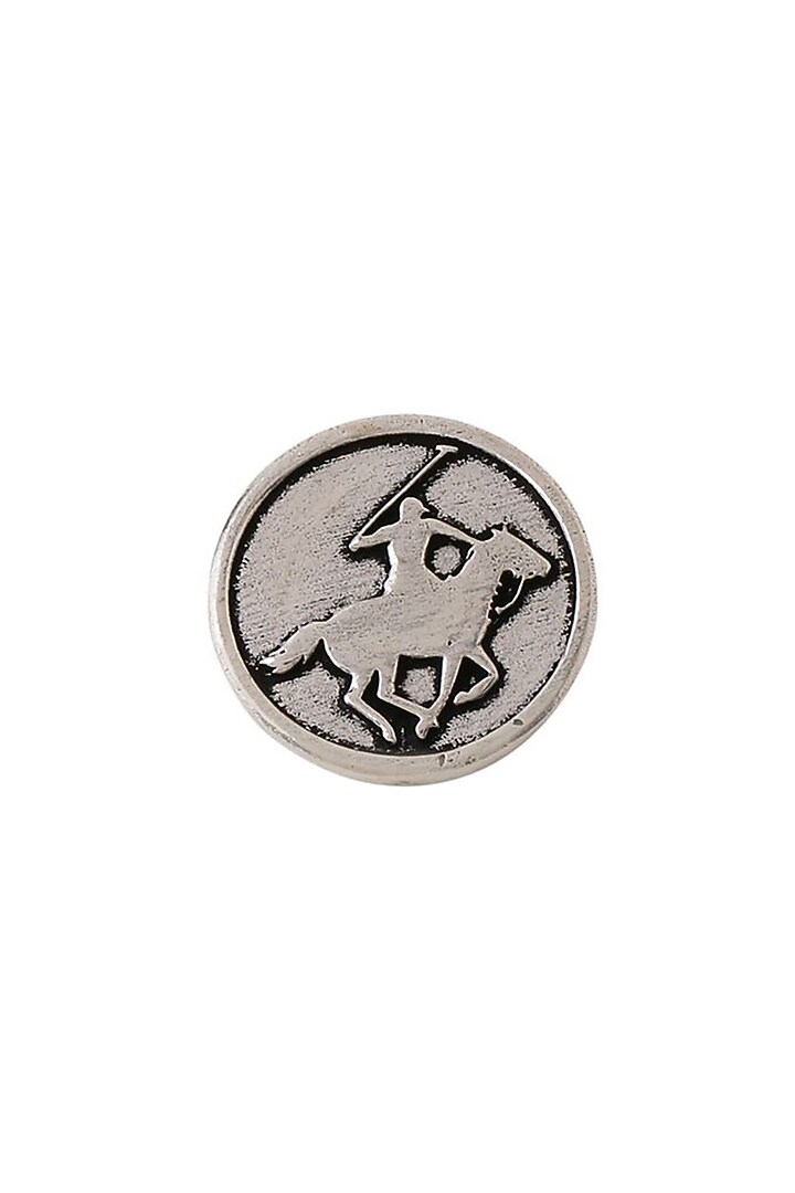 Dark Grey Warrior Buttons (Set of 7) by Cosa Nostraa at Pernia's Pop Up Shop