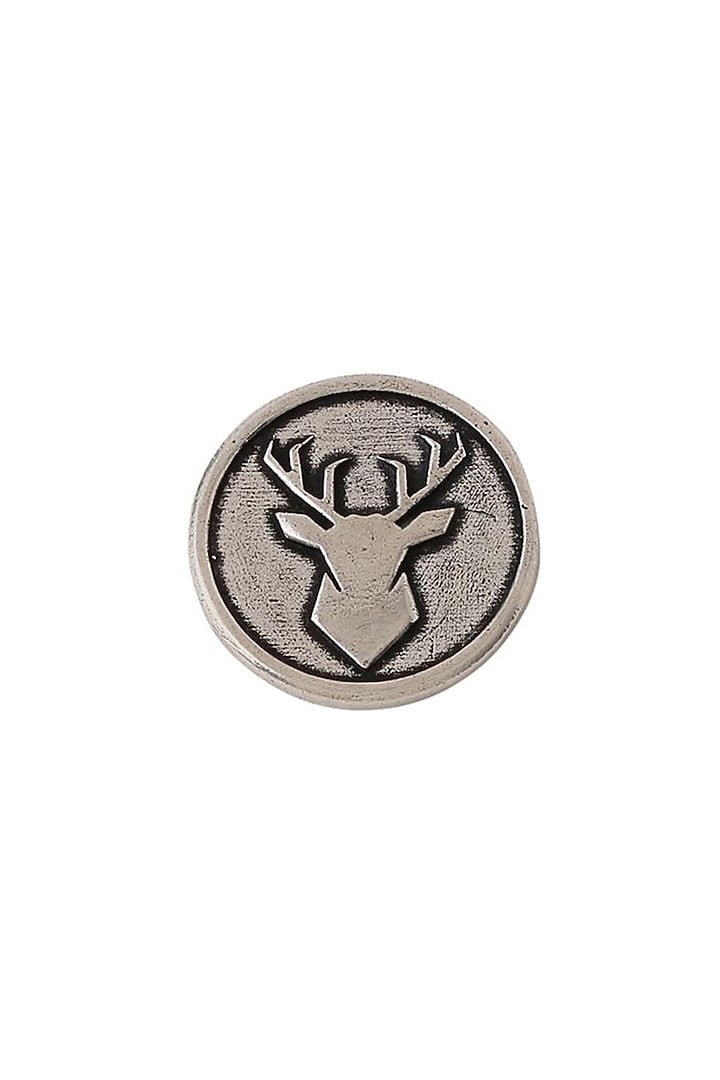 Dark Grey Imperial Stag Buttons (Set of 5) by Cosa Nostraa at Pernia's Pop Up Shop