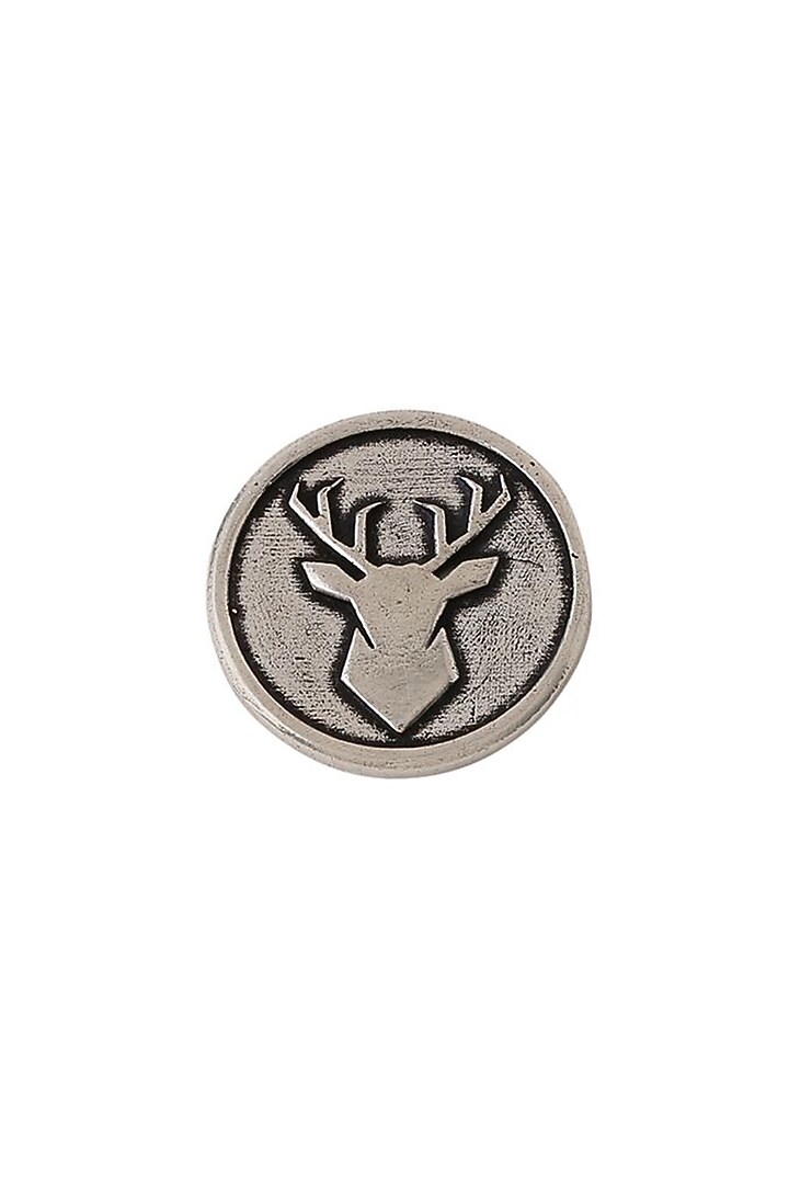 Dark Grey Imperial Stag Buttons (Set of 7) by Cosa Nostraa at Pernia's Pop Up Shop
