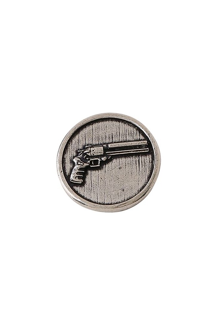 Dark Grey Power Gun Buttons (Set of 7) by Cosa Nostraa at Pernia's Pop Up Shop