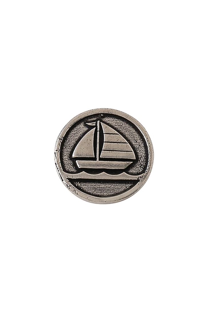 Dark Grey Sail Boat Buttons (Set of 5) by Cosa Nostraa at Pernia's Pop Up Shop