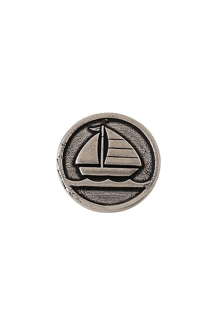 Dark Grey Sail Boat Buttons (Set of 7) by Cosa Nostraa at Pernia's Pop Up Shop