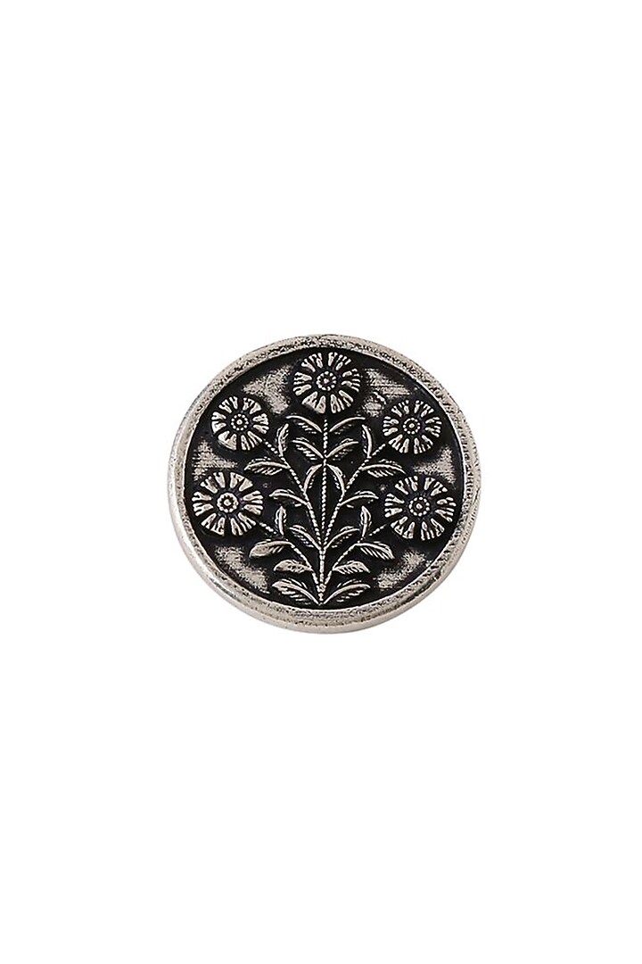 Dark Grey Eternal Garden Buttons (Set of 5) by Cosa Nostraa at Pernia's Pop Up Shop