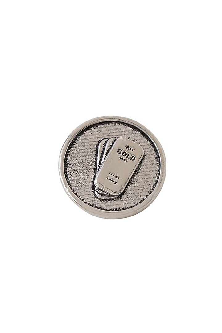 Dark Grey Biscuit Buttons (Set of 5) by Cosa Nostraa at Pernia's Pop Up Shop