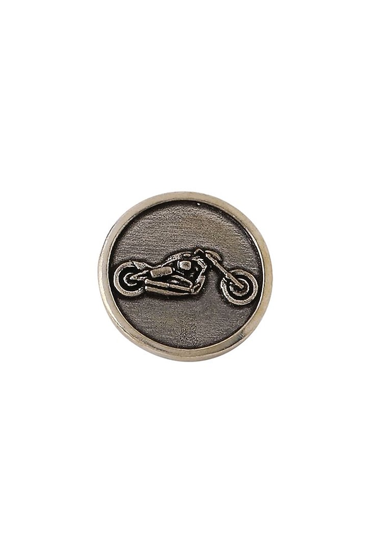 Dark Grey Bold Biker Buttons (Set of 7) by Cosa Nostraa at Pernia's Pop Up Shop