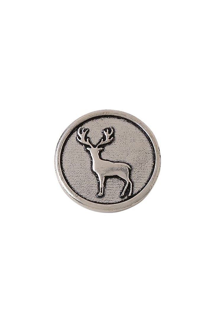 Dark Grey Daring Deer Buttons (Set of 7) by Cosa Nostraa at Pernia's Pop Up Shop