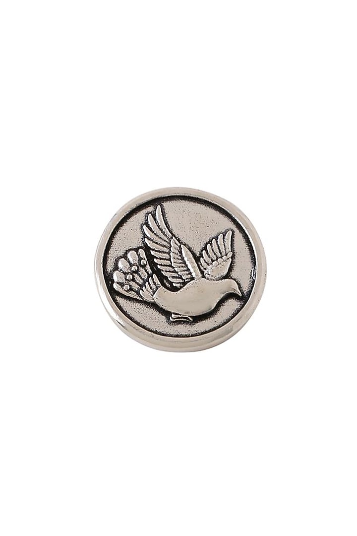 Dark Grey Flying Bird Buttons (Set of 7) by Cosa Nostraa at Pernia's Pop Up Shop