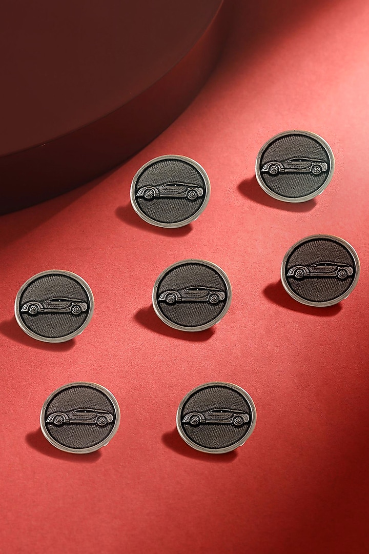 Dark Grey Car Power Buttons (Set of 7) by Cosa Nostraa at Pernia's Pop Up Shop