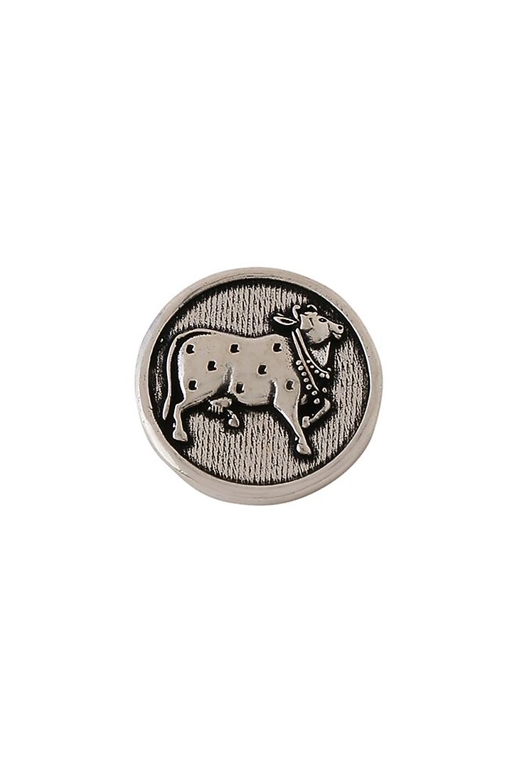 Dark Grey Classy Cow Buttons (Set of 7) by Cosa Nostraa at Pernia's Pop Up Shop