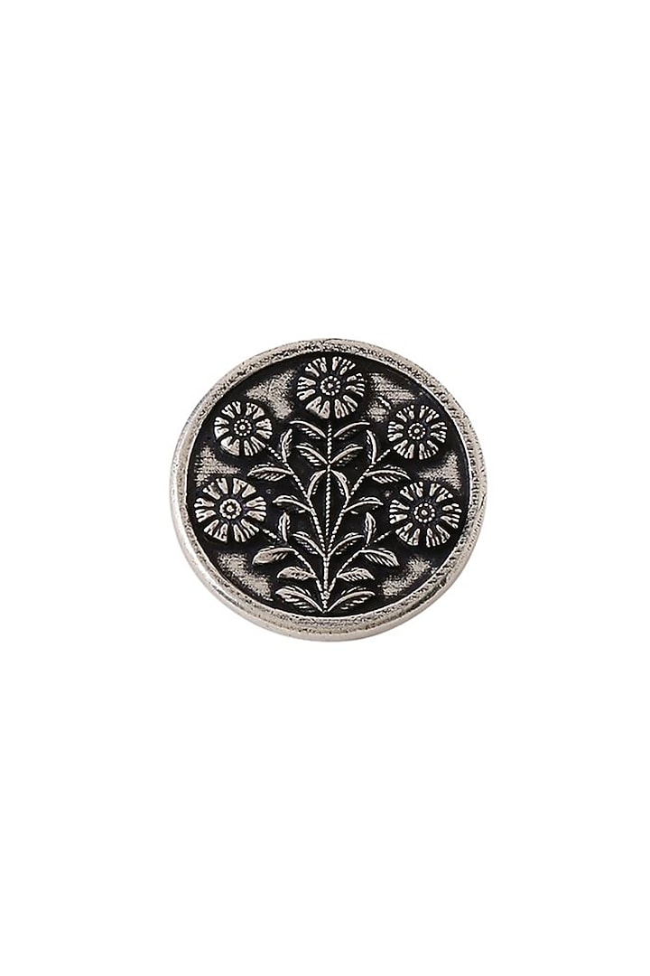 Dark Grey Tree Motif Buttons (Set of 7) by Cosa Nostraa at Pernia's Pop Up Shop