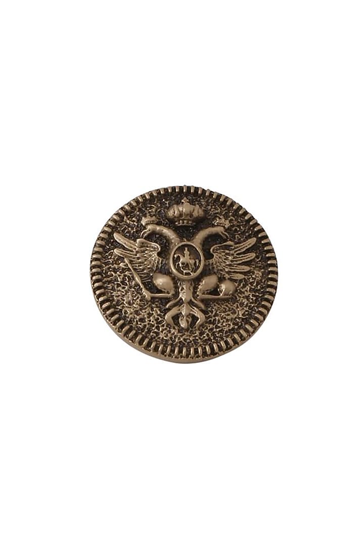 Antique Gold Sacred Geometric Buttons (Set of 5) by Cosa Nostraa at Pernia's Pop Up Shop
