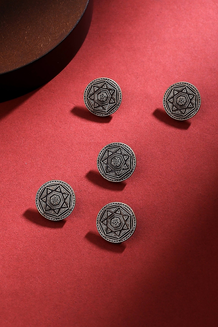 Antique Gold Guiding Star Buttons (Set of 5) by Cosa Nostraa at Pernia's Pop Up Shop