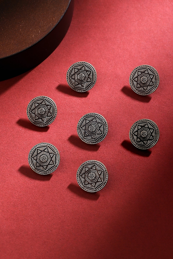 Antique Gold Guiding Star Buttons (Set of 7) by Cosa Nostraa at Pernia's Pop Up Shop