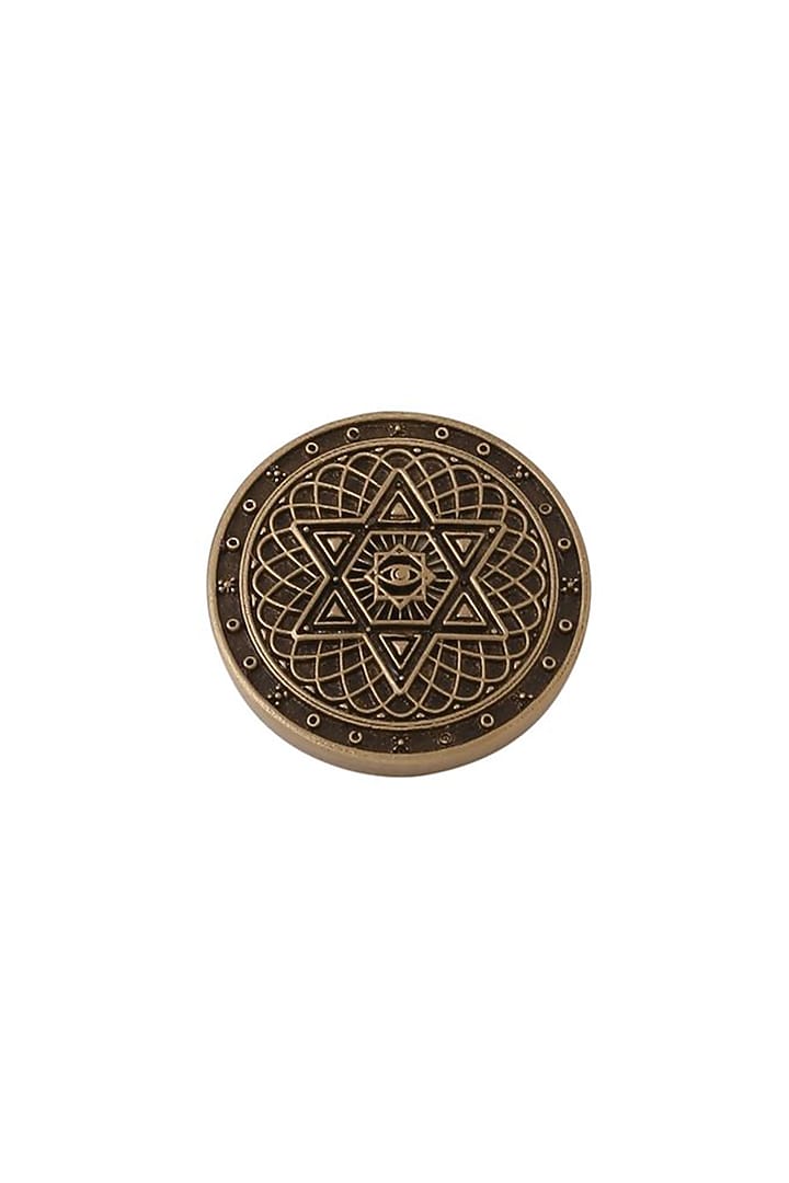 Antique Gold Spiral Starburst Buttons (Set of 5) by Cosa Nostraa at Pernia's Pop Up Shop