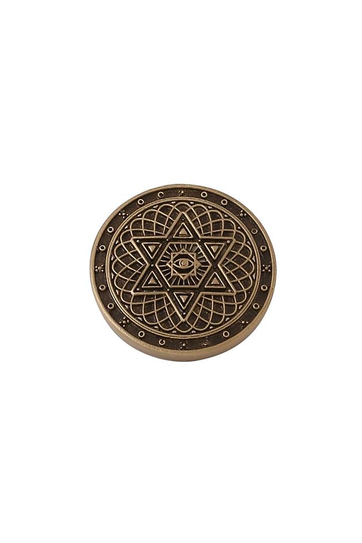 Antique Gold Spiral Starburst Buttons (Set of 7) by Cosa Nostraa at Pernia's Pop Up Shop