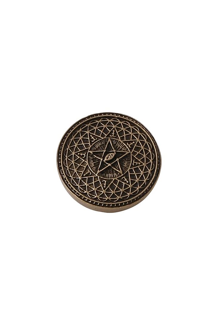 Antique Gold Mandala Pattern Buttons (Set of 5) by Cosa Nostraa at Pernia's Pop Up Shop