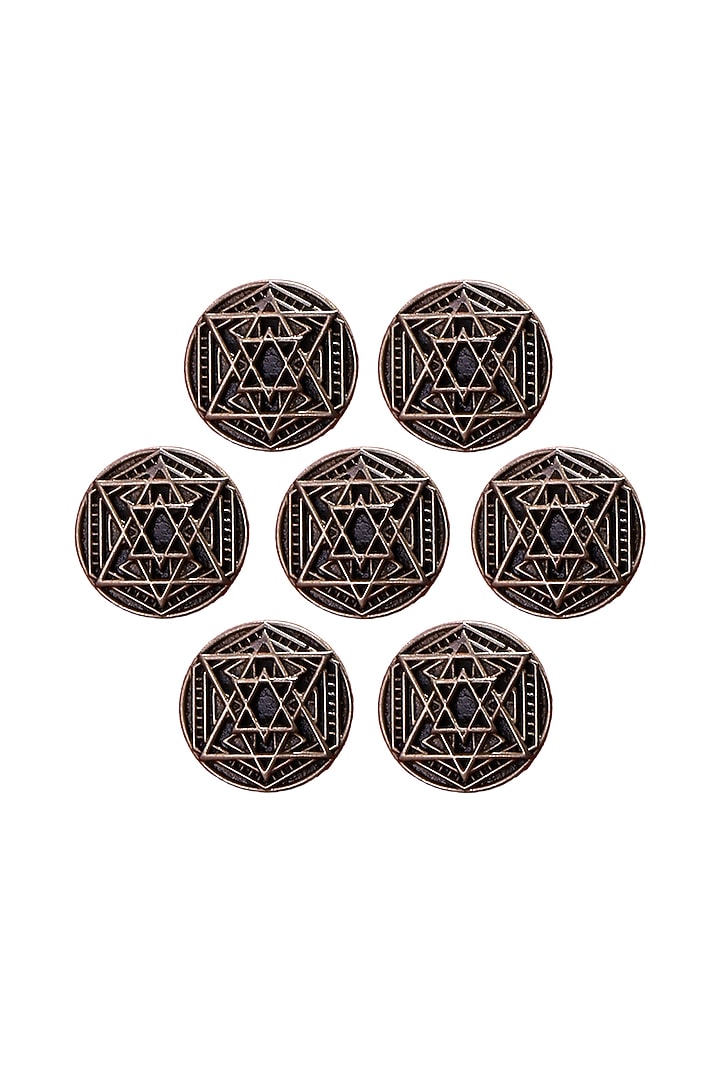 Antique Gold Multi Star Buttons (Set of 7) by Cosa Nostraa at Pernia's Pop Up Shop