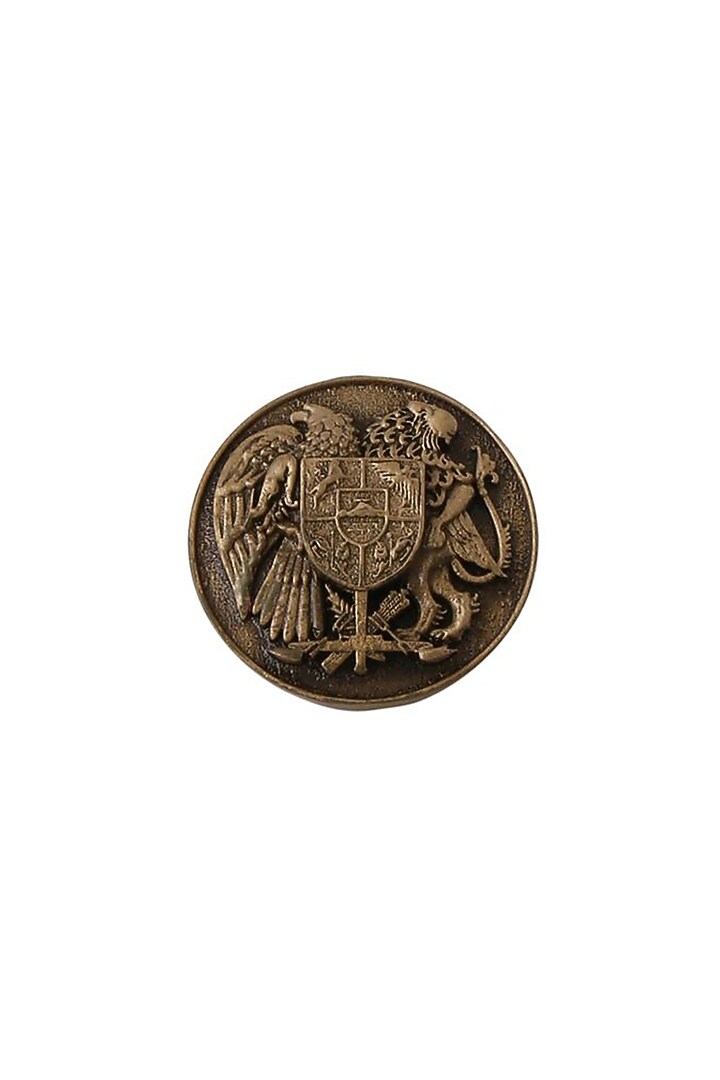 Antique Gold Ark Of Peace Buttons (Set of 7) by Cosa Nostraa at Pernia's Pop Up Shop