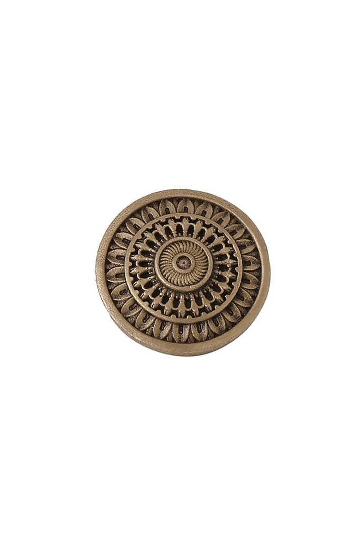 Antique Gold Circular Charm Buttons (Set of 5) by Cosa Nostraa at Pernia's Pop Up Shop