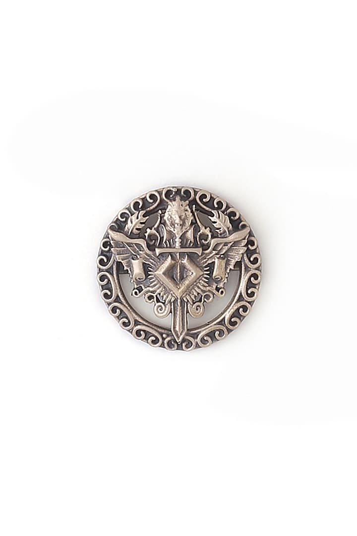 Antique Gold Knight Lion Shield Buttons (Set of 13) by Cosa Nostraa at Pernia's Pop Up Shop