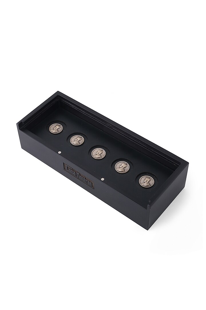 Antique Gold Prince Coin Buttons (Set of 5) by Cosa Nostraa at Pernia's Pop Up Shop
