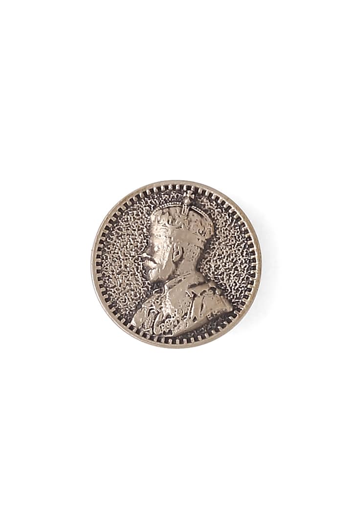 Antique Gold Prince Coin Buttons (Set of 5) by Cosa Nostraa at Pernia's Pop Up Shop
