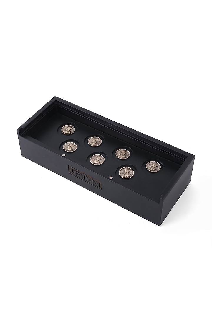 Antique Gold Prince Coin Buttons (Set of 7) by Cosa Nostraa at Pernia's Pop Up Shop