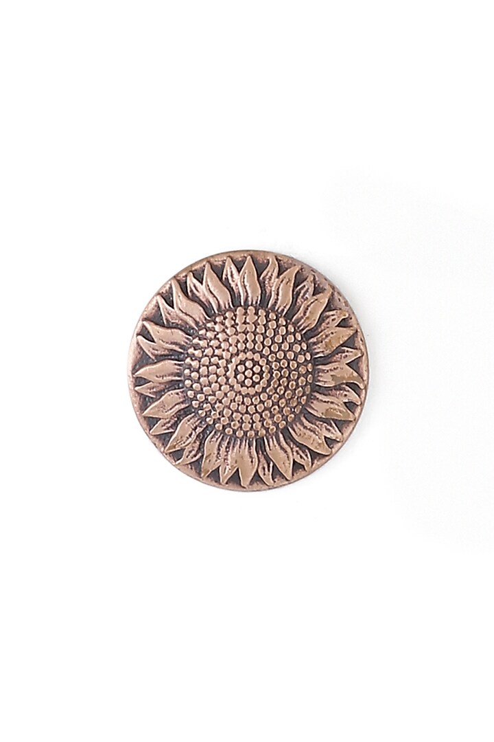 Antique Gold Handcrafted Sunflower Buttons (Set of 13) by Cosa Nostraa at Pernia's Pop Up Shop