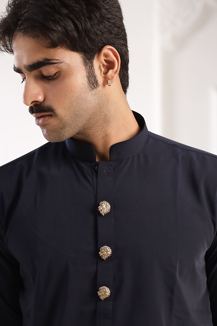 Antique Gold Brass Button Cover Combo Set by Cosa Nostraa at Pernia's Pop Up Shop