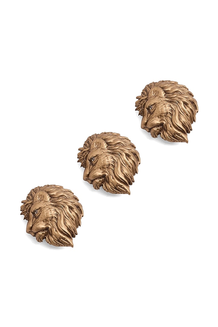 Antique Gold Brass Button Cover Combo Set by Cosa Nostraa at Pernia's Pop Up Shop