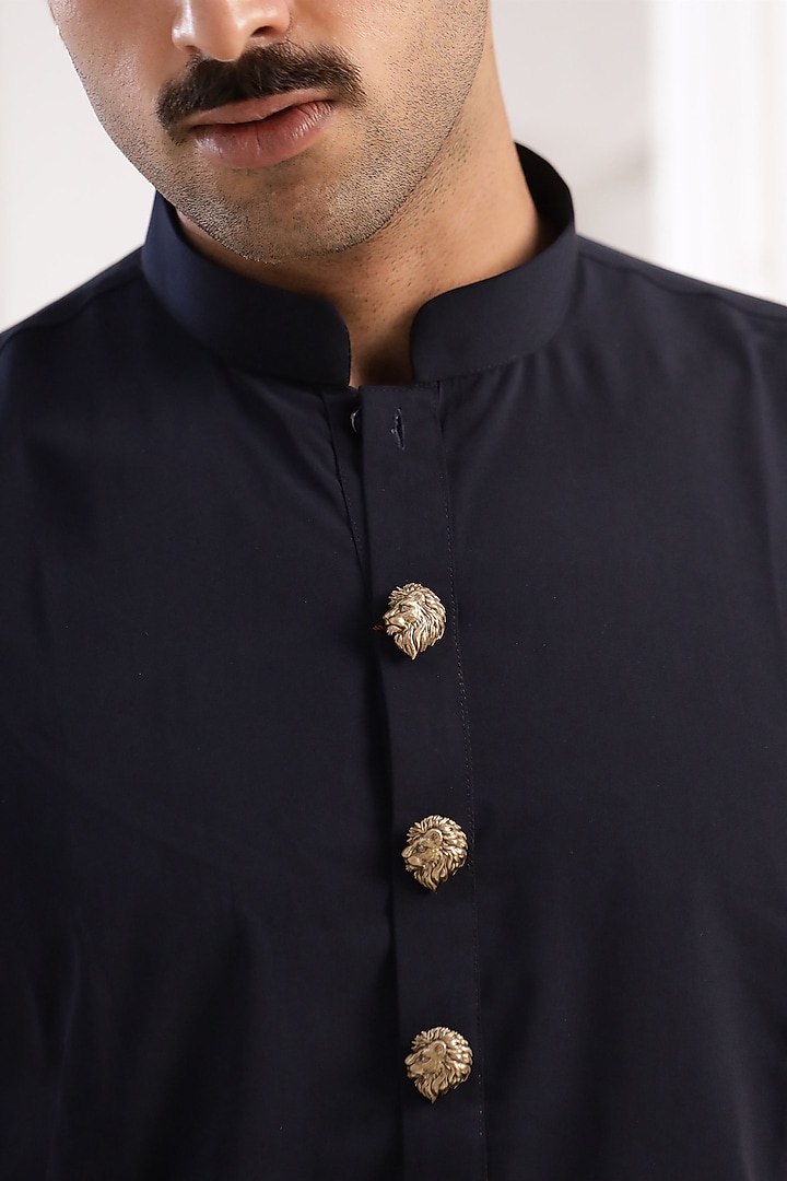Antique Gold Brass Button Cover Combo Set by Cosa Nostraa at Pernia's Pop Up Shop