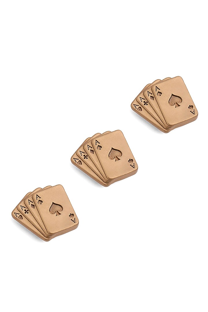 Antique Gold Brass Button Cover Combo Set by Cosa Nostraa at Pernia's Pop Up Shop