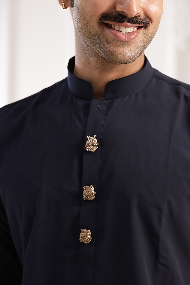 Antique Gold Brass Button Cover Combo Set by Cosa Nostraa at Pernia's Pop Up Shop