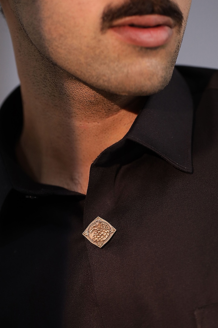 Antique Gold Brass Button Cover Combo Set by Cosa Nostraa at Pernia's Pop Up Shop