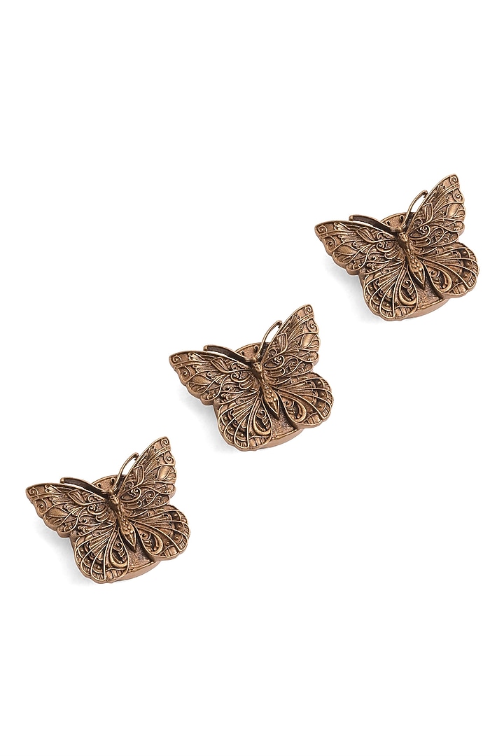 Antique Gold Brass Button Cover Combo Set by Cosa Nostraa at Pernia's Pop Up Shop