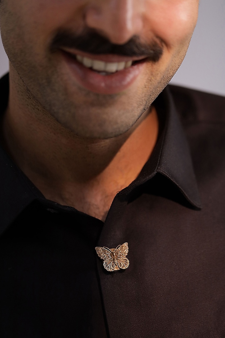 Antique Gold Brass Button Cover Combo Set by Cosa Nostraa at Pernia's Pop Up Shop